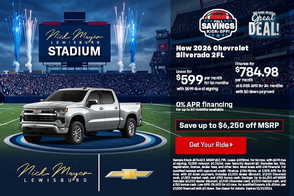 New 2026 Chevrolet Silverado 2FL